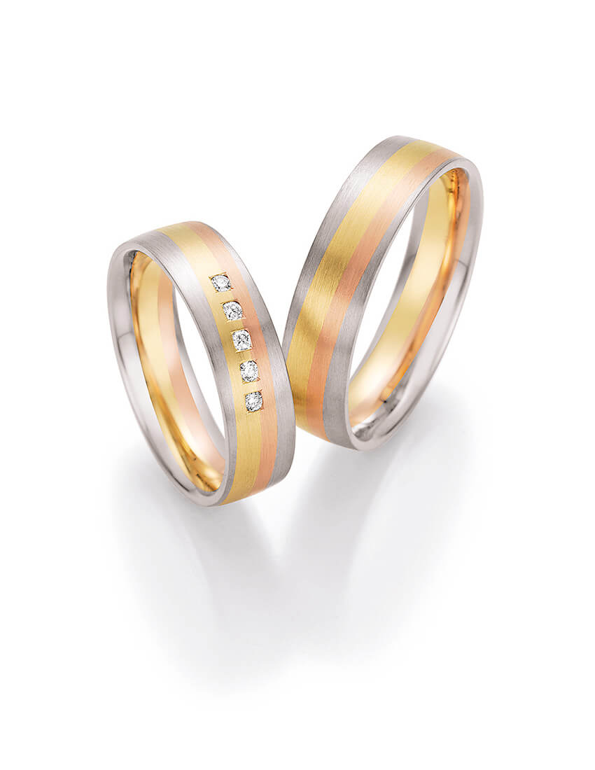 Weißgold Gelbgold Rosegold Hochzeitsringe in Berlin